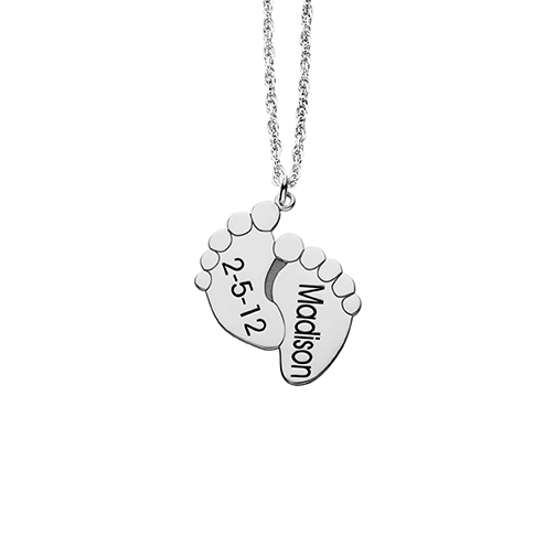 Feet necklace on sale