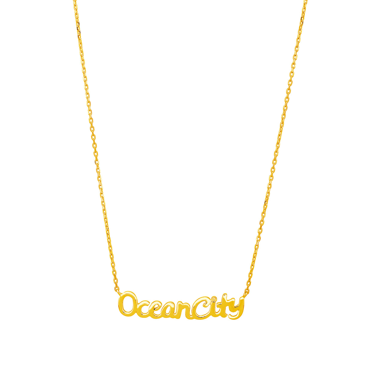 14kt Gold Ocean City Necklace