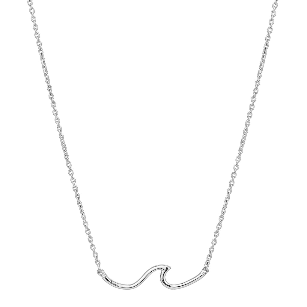 Sterling Silver Catch the Wave Necklace