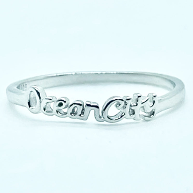 Sterling Silver "Ocean City" Ring