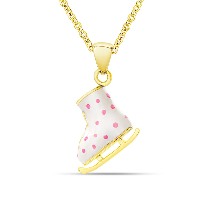 3D Ice Skate Necklace