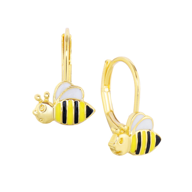 Bee Leverback Earrings
