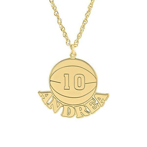 Henry's Personalized Basketball Pendant