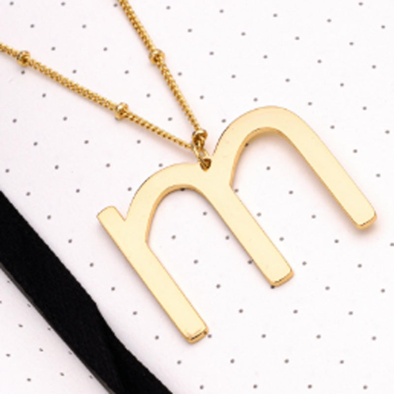Gold-Plated Initial Necklace