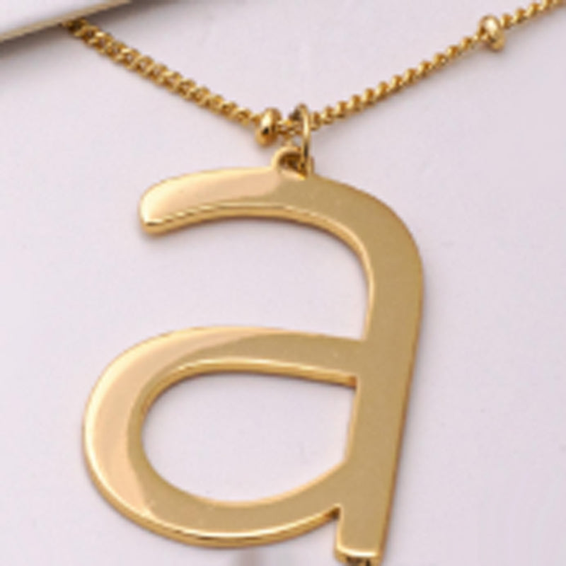 Gold-Plated Initial Necklace