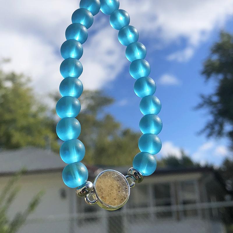 Ocean City Sand Pendant Bracelet by Dune Jewelry