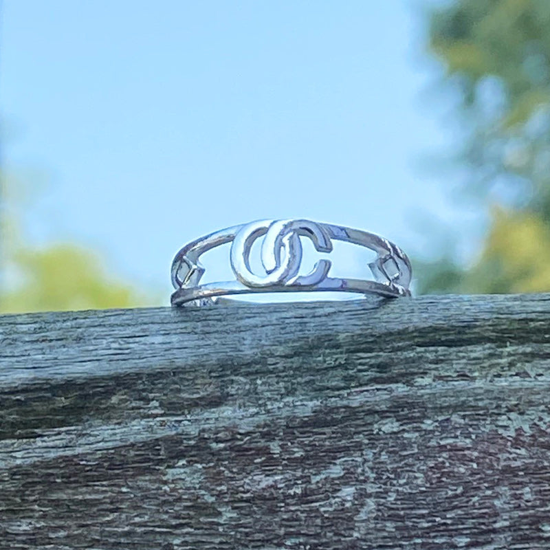 Sterling Silver Ocean City Ring