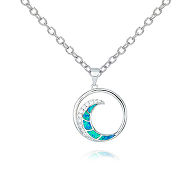 Opal Wave Necklace