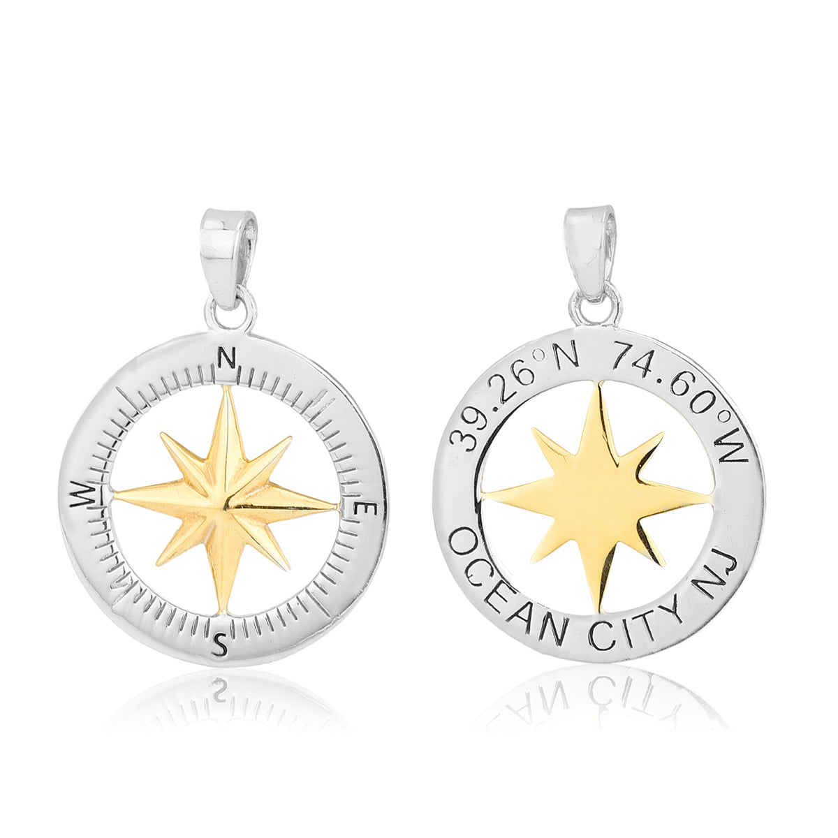 Ocean City Double-Sided Compass