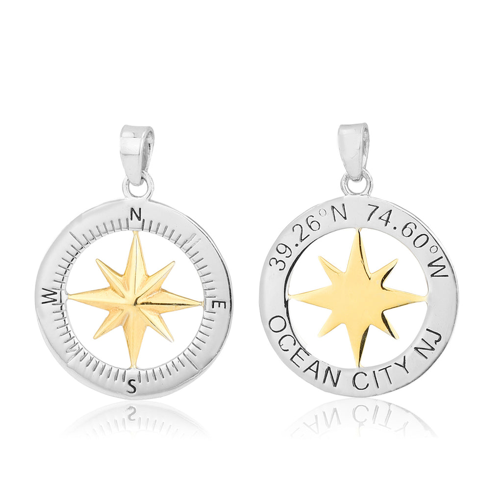 Ocean City Double-Sided Compass