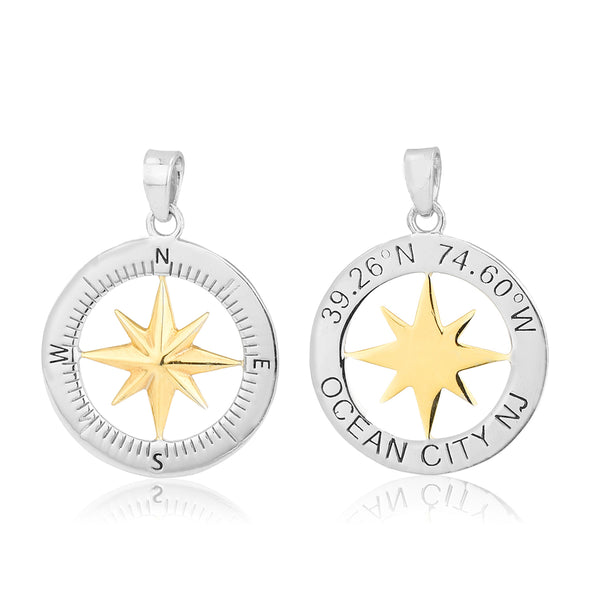Ocean City Double-Sided Compass