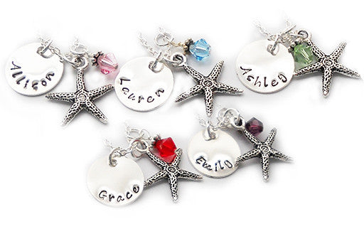 Starfish Wishes - Personalized Pendant