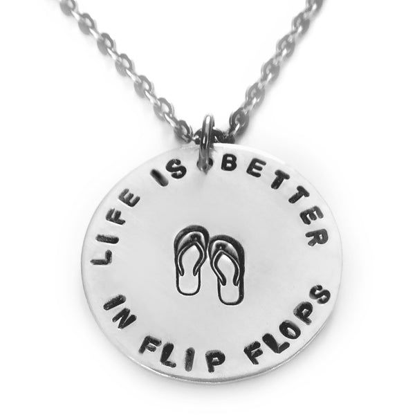 Life is Better in Flip Flops Necklace