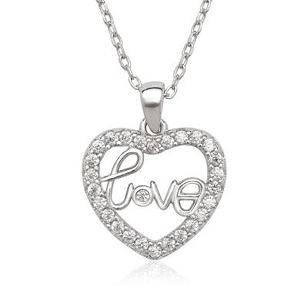 Classic Sterling Silver Heart Pendant