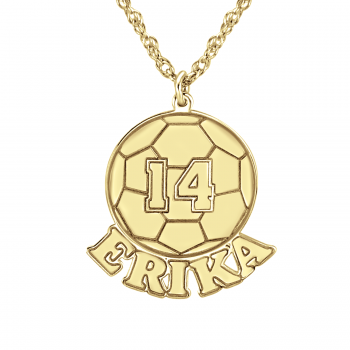 SOCCER BALL PERSONALIZED NECKLACE
